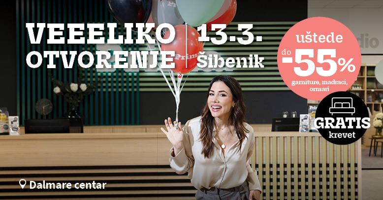 Pokloni, ukusni zalogaji, uštede do 55% i GRATIS krevet čekaju vas u Dalmare centru