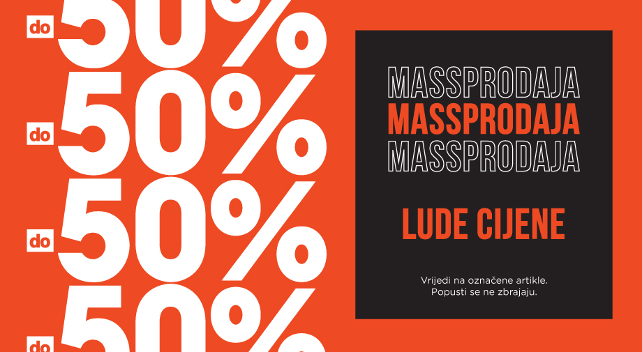 Massprodaja -50%