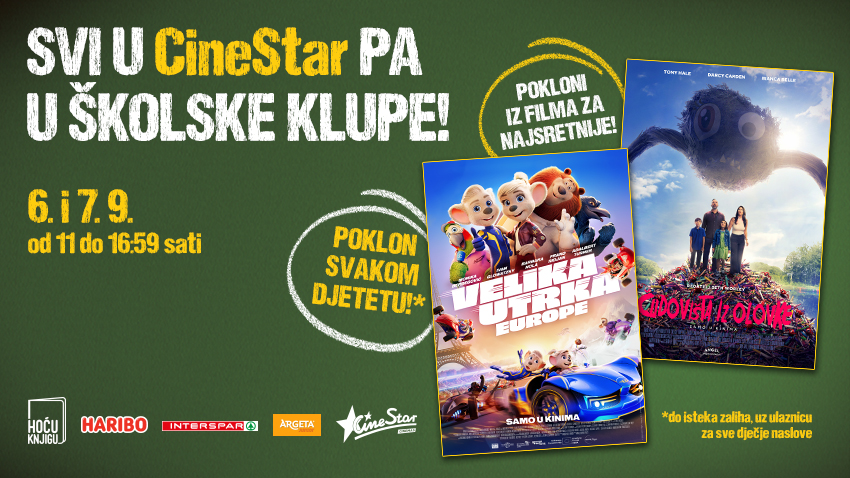 Svi u CineStar pa u školske klupe!