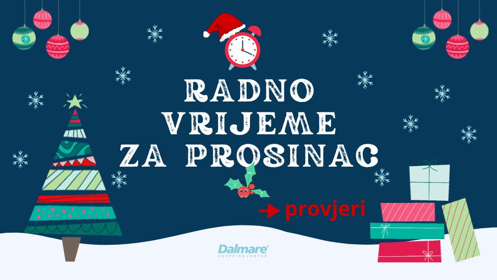 Radno vrijeme za Prosinac