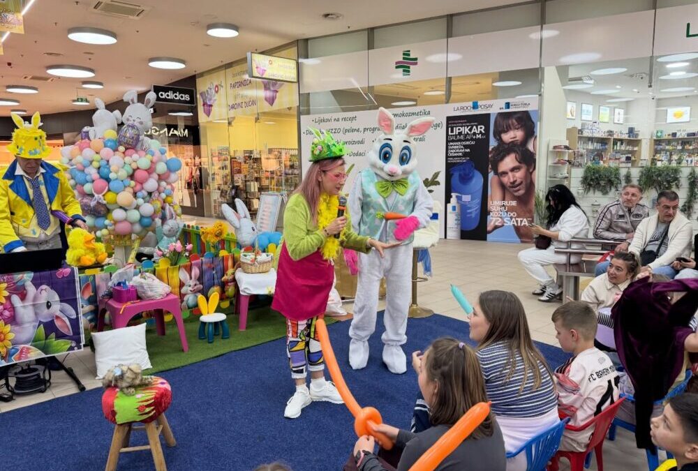 Uskrsna zabava razveselila najmlađe u Dalmare Shopping Centru